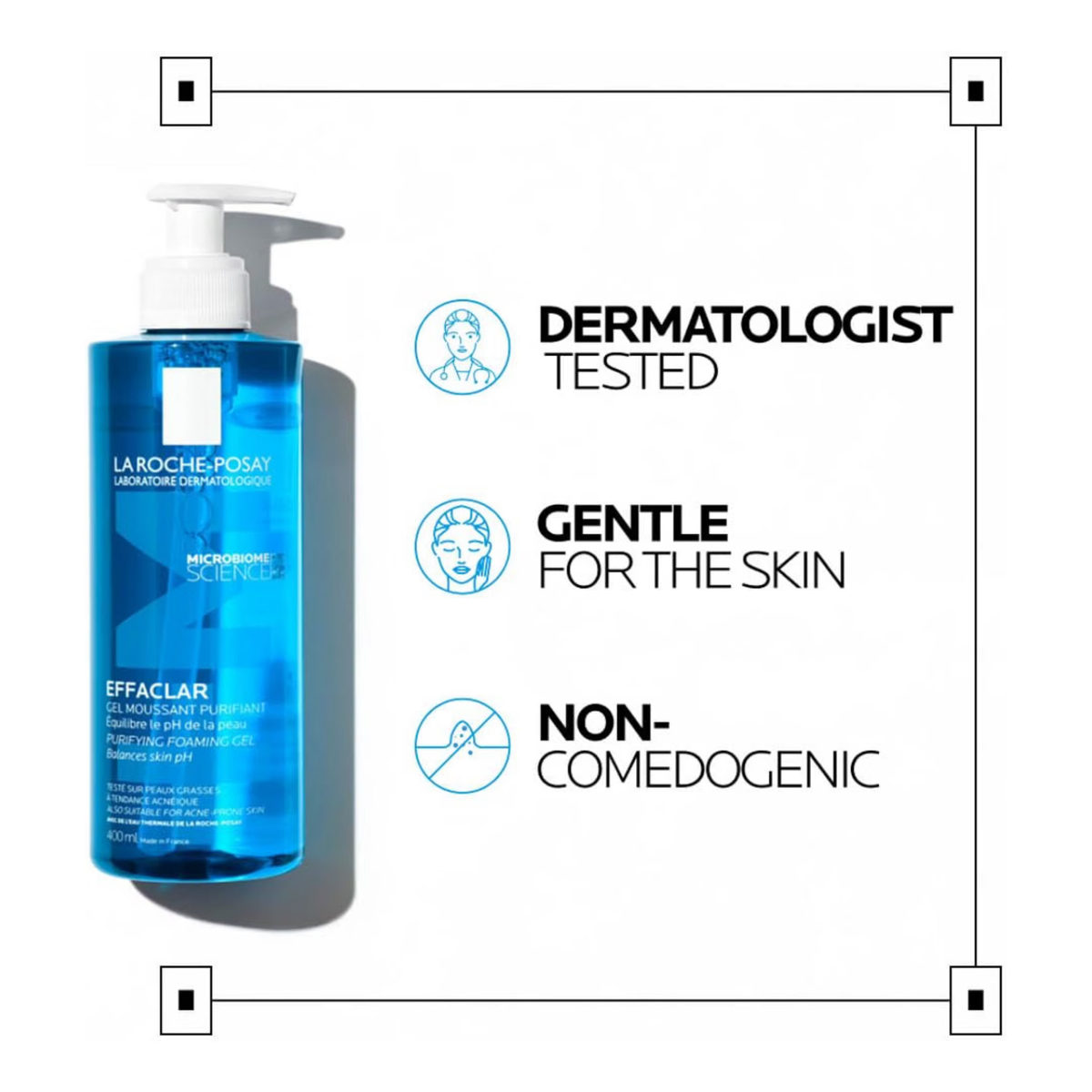 La Roche Posay Effaclar Purifying Foaming Gel for oily sensitive skin 400ML, image 8