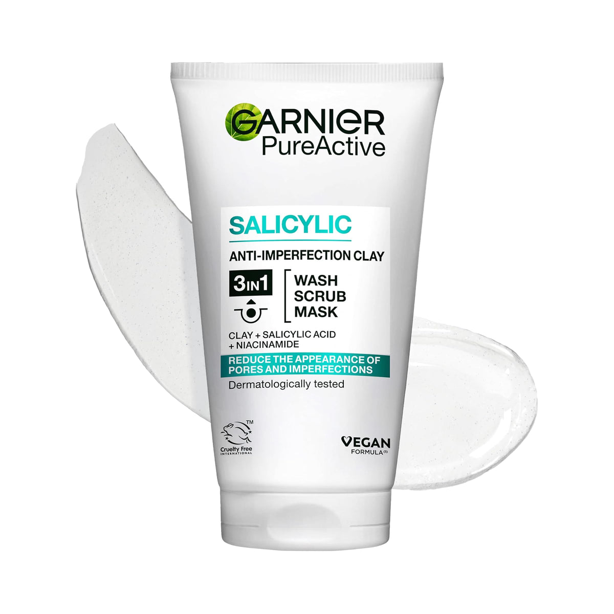 Garnier Pure Active 3 in 1 Clay Face Wash 150ML