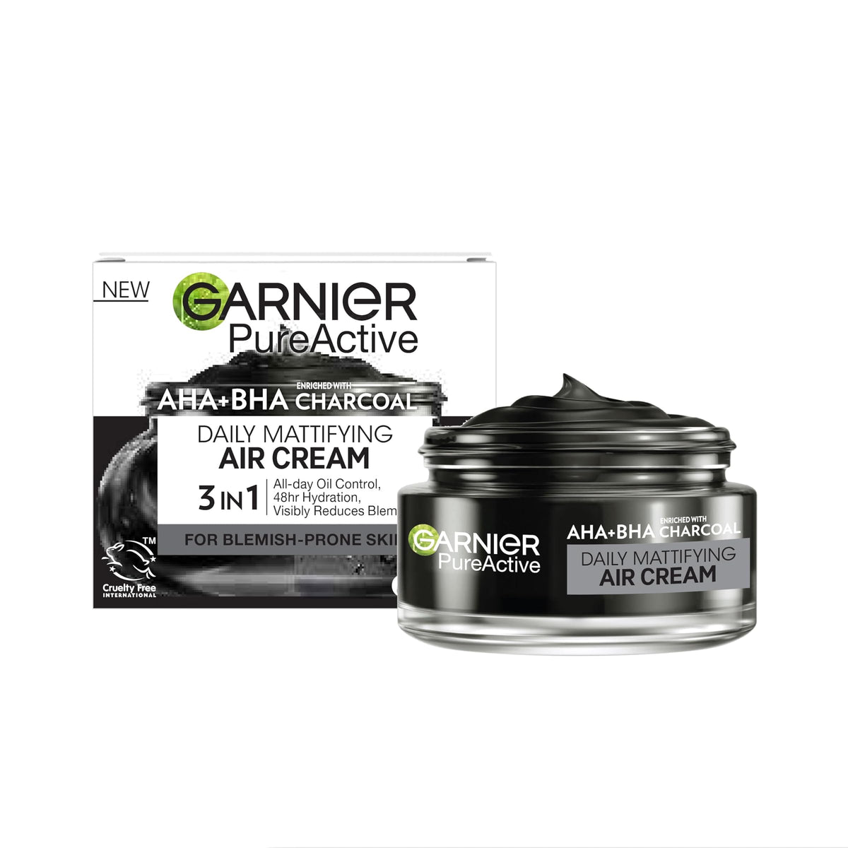 Garnier Pure Active AHA BHA Charcoal Mattifying Cream