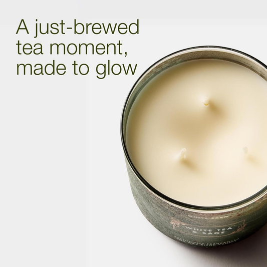 Bath And Body Works Scented Candles White Tea Sage 411G - image 2 of 5
