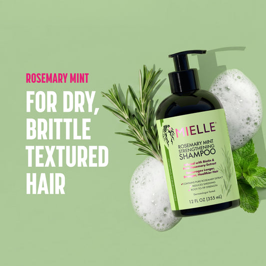 Mielle Rosemary Mint Strengthening Shampoo 12oz - image 2 of 11