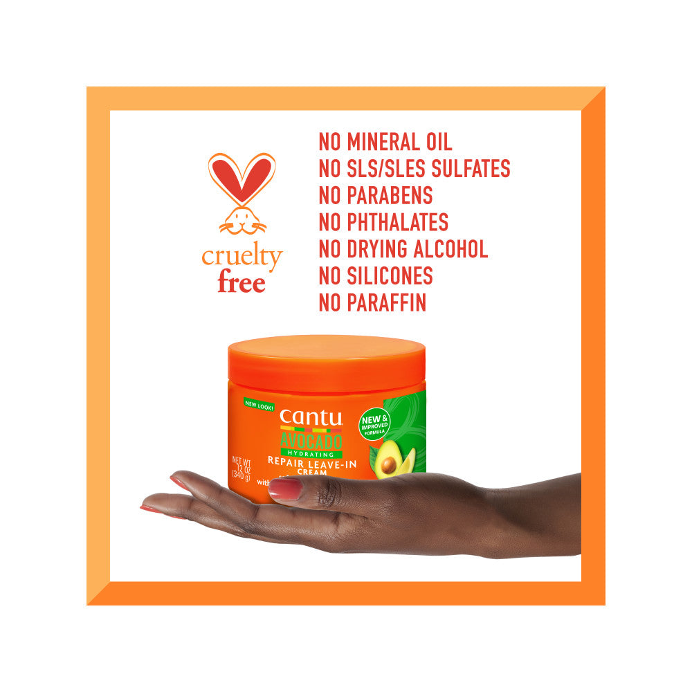 Cantu Avocado Hydrating Repair Leave-In Conditioning Cream 340G - image 3 of 3