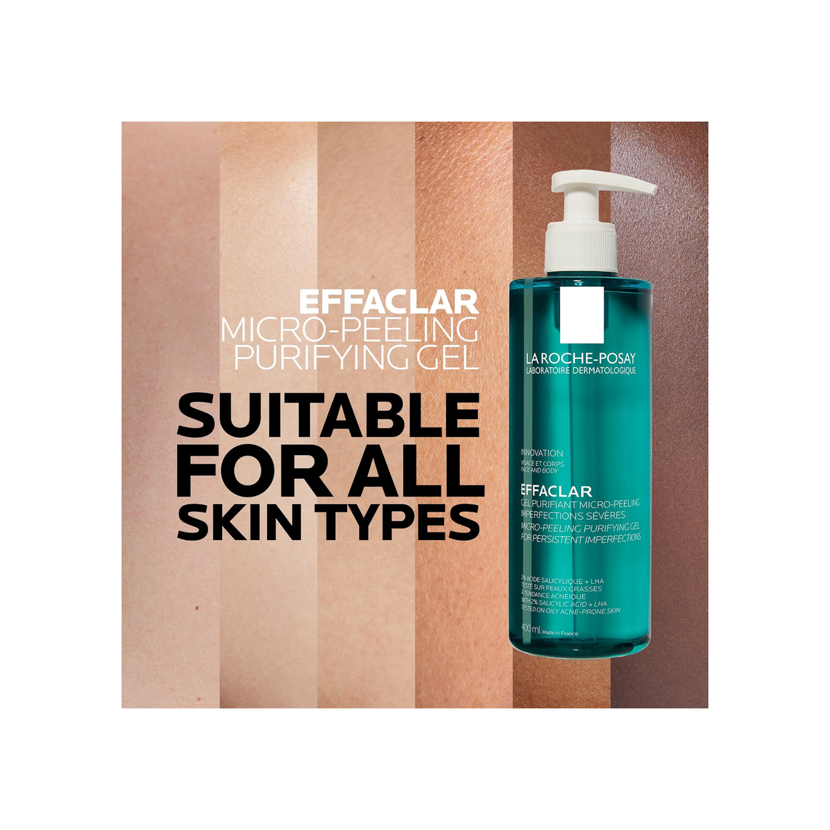 La Roche Posay Effaclar Gel Purifiant Micropeeling 400ML, image 6