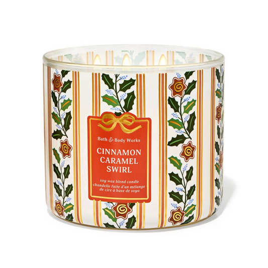 Bath And Body Works Scented Candle Cinnamon Caramel Swirl 411G - image 1 of 1