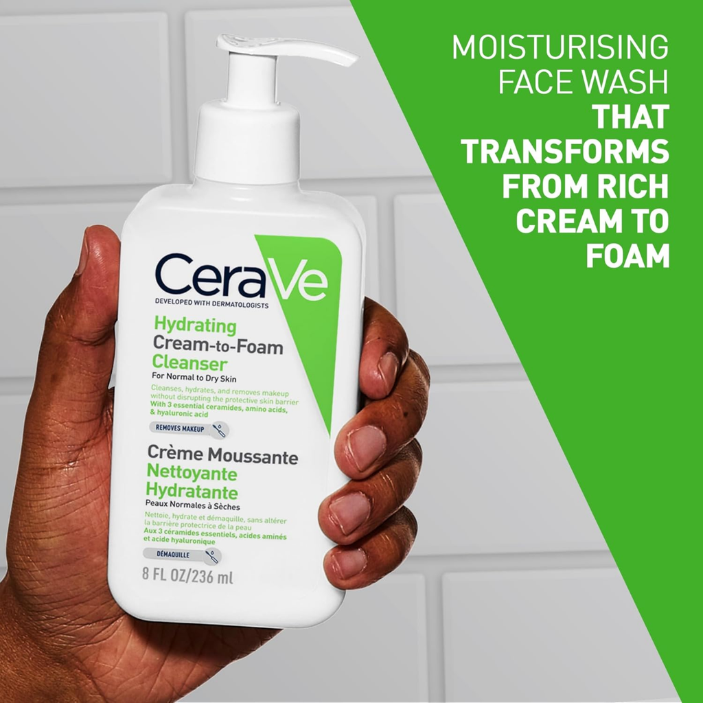 Cerave Hydrating Cream To Foam Cleanser 236ML