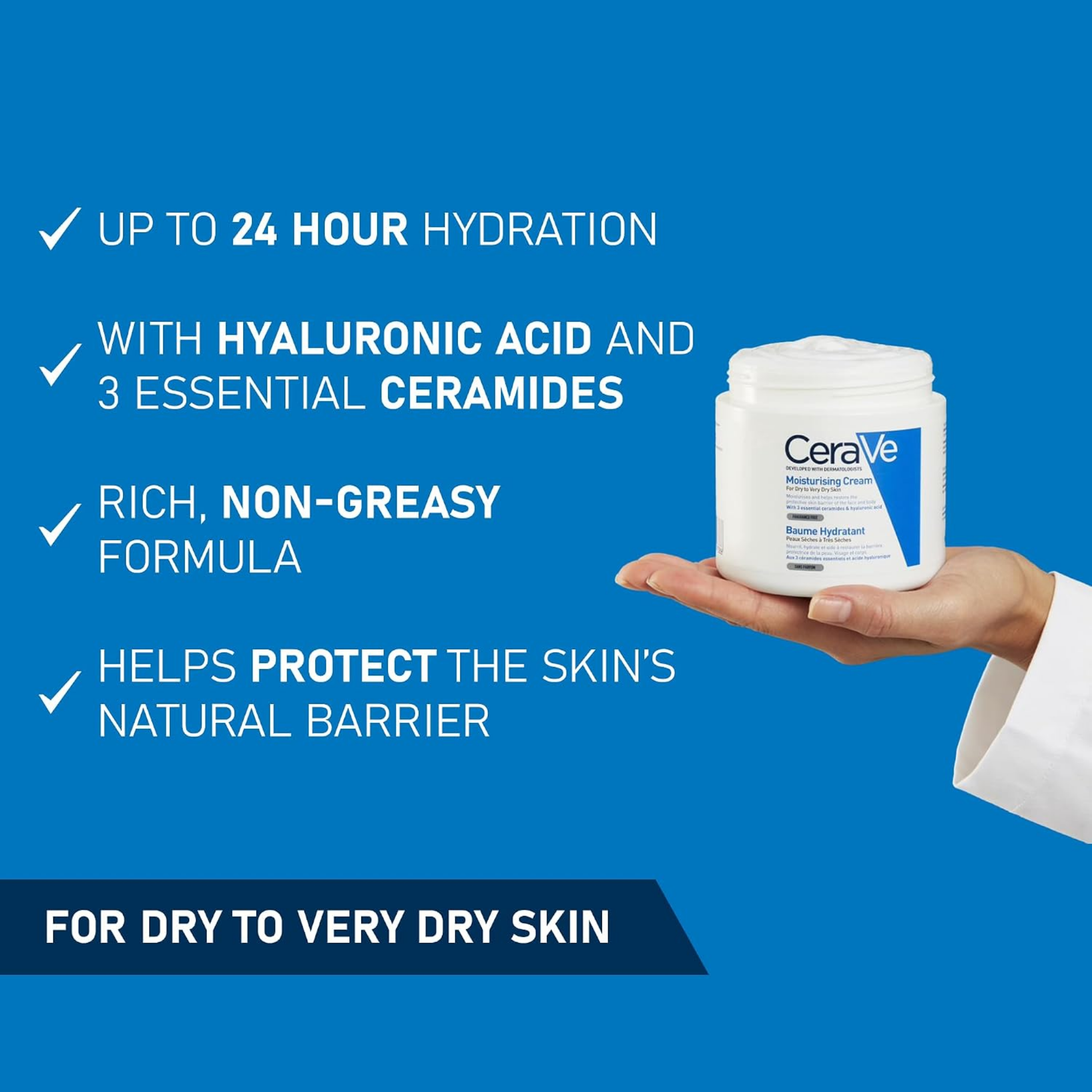 Cerave Moisturising Cream For Very Dry 340G