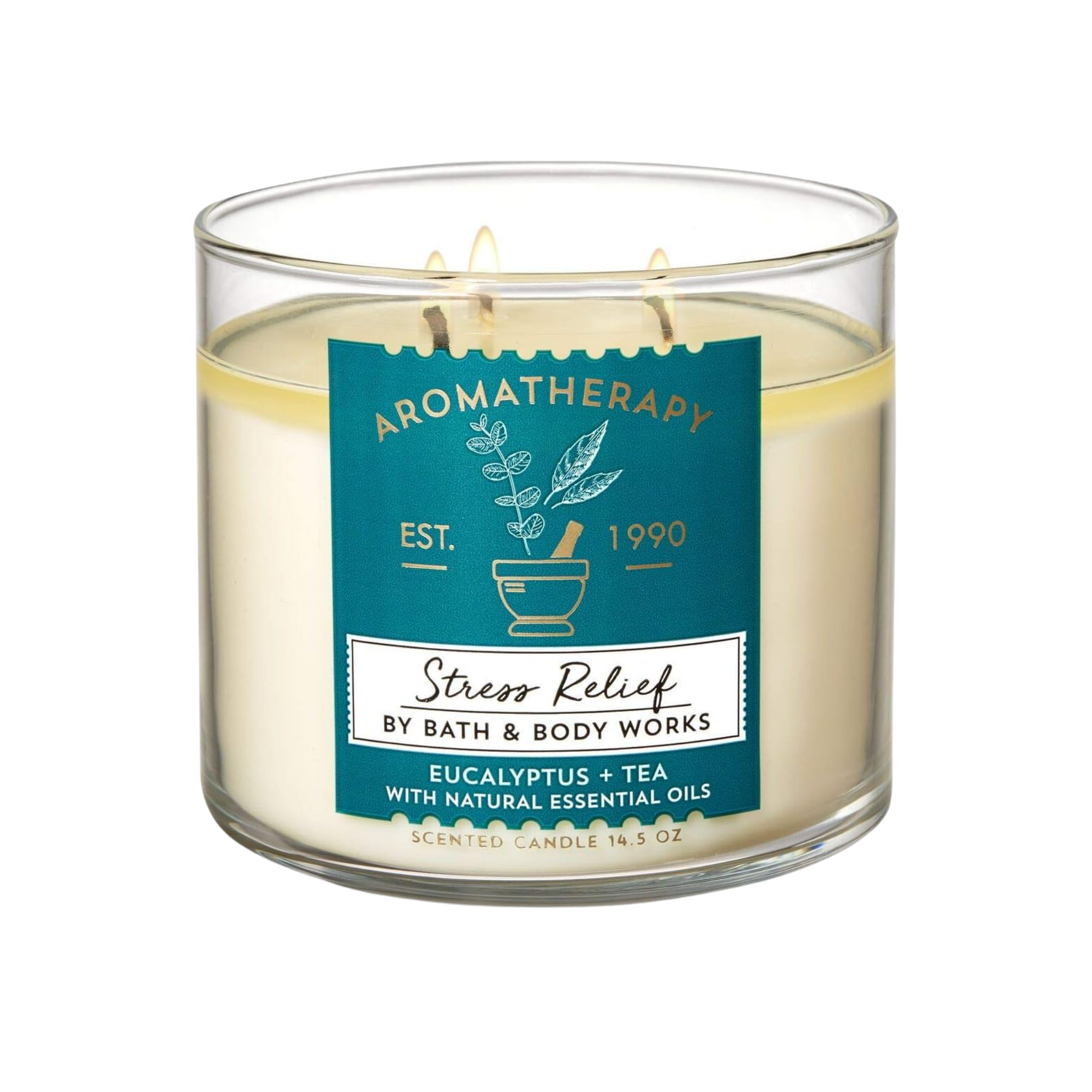 Bath & Body Works 3-Wick Candle Stress Relief Eucalyptus 411g