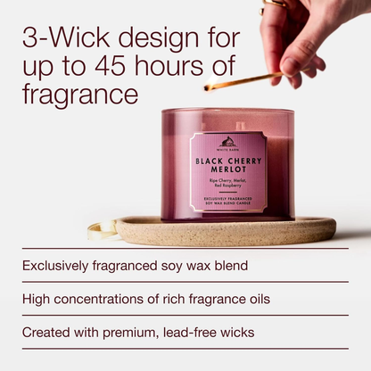 Bath And Body Works Black Cherry Merlot Scented Candle 411G - image 5 of 5