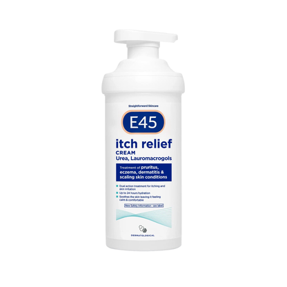 E45 Itch Relief Cream for Eczema, Dry Skin & Dermatitis 500G