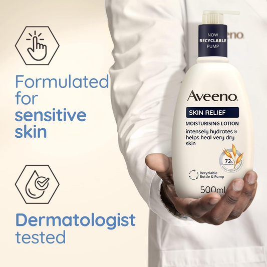 Aveeno Skin Relief Moisturising Body Lotion 500ML, image 2