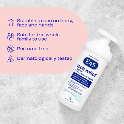 E45 Itch Relief Cream for Eczema, Dry Skin & Dermatitis 500G, image 6