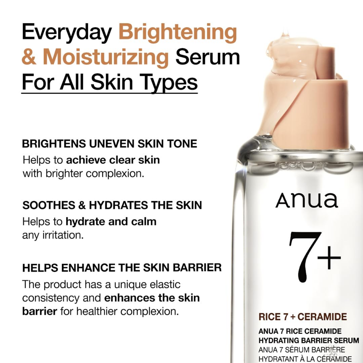Anua 7 Rice Ceramide Hydrating Barrier Serum, image 4