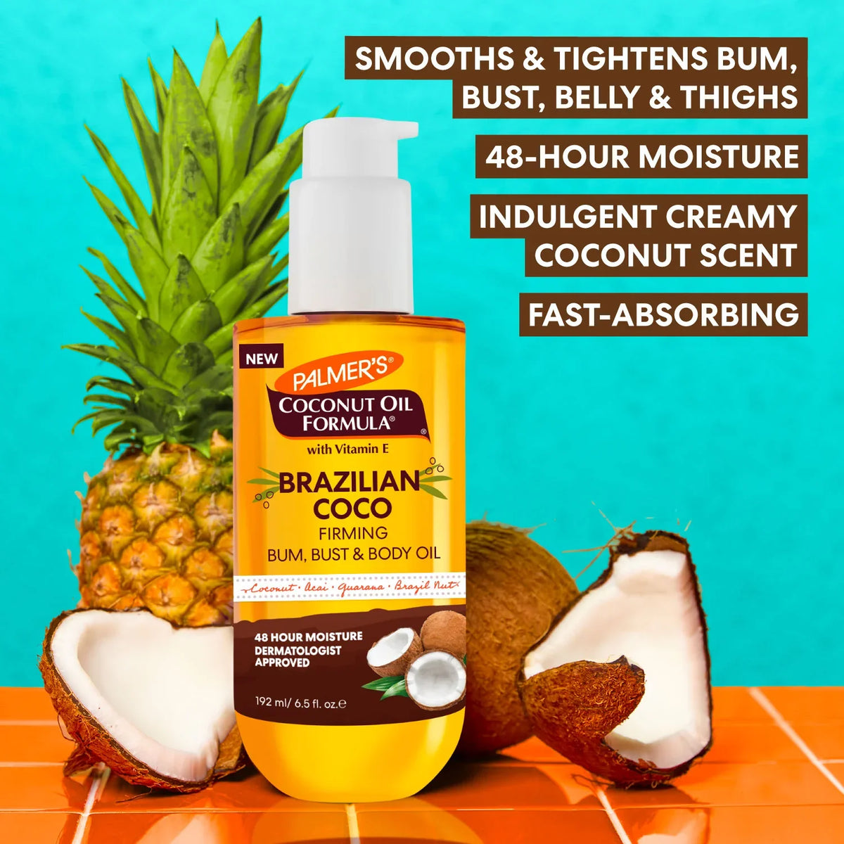 Palmer's Brazilian Coco Firming Bum, Bust & Body Oil 192ML - image 3 of 8