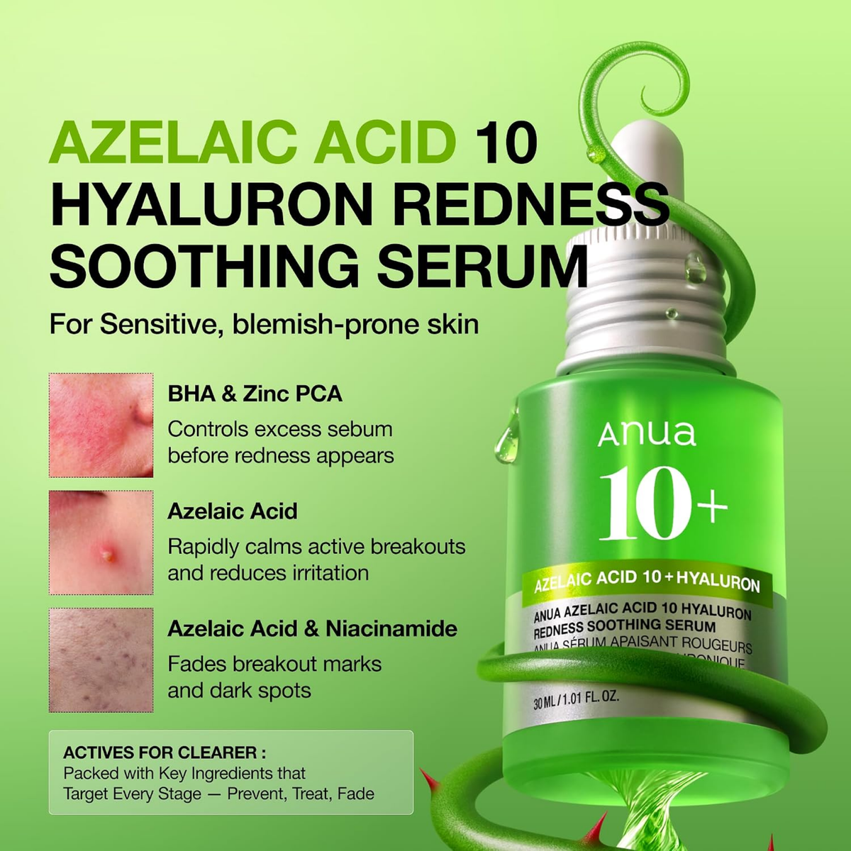 Anua Azelaic Acid10 10+ Hyaluron Serum, image 3