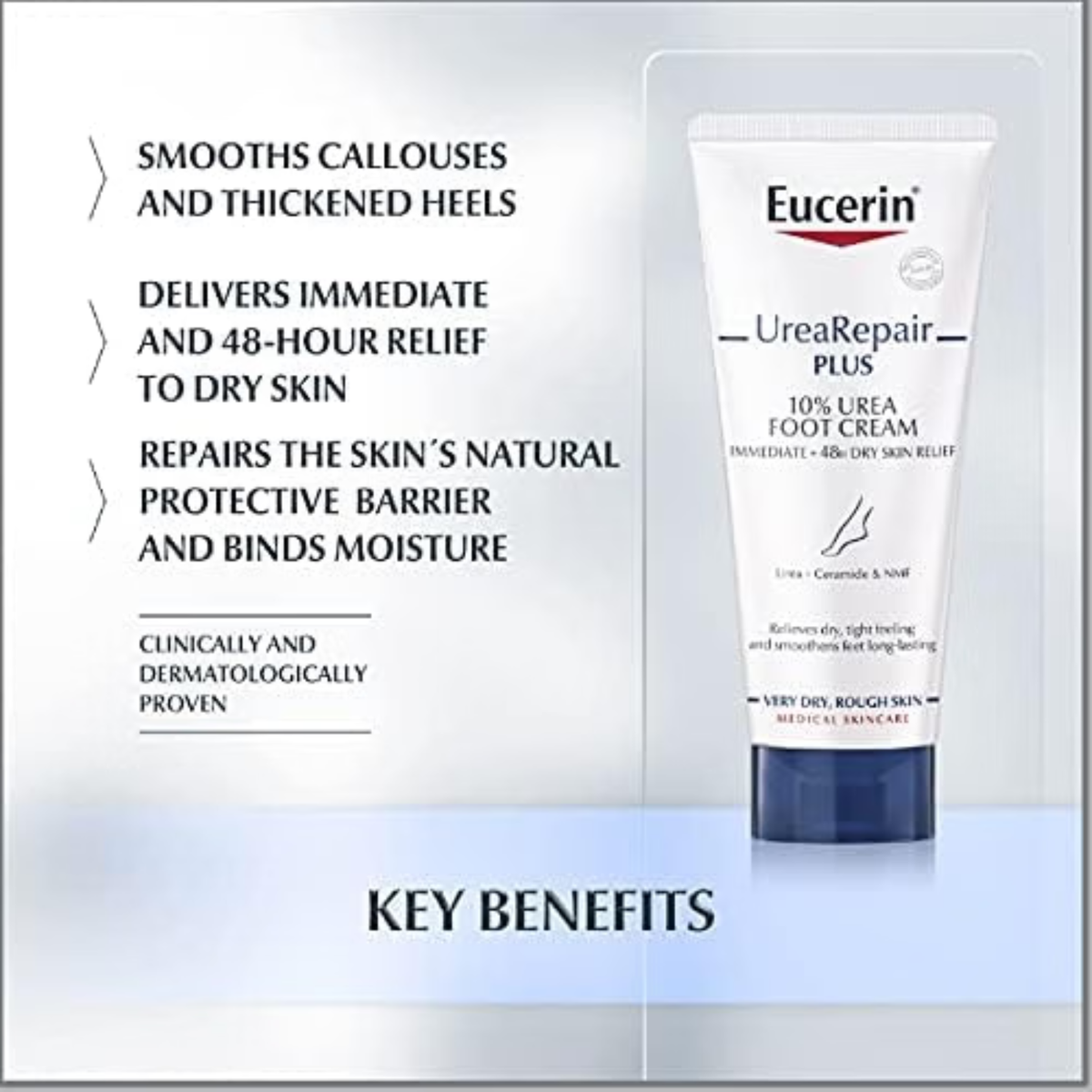 Eucerin UreaRepair Plus 10% Urea Foot Cream 100ML, image 3