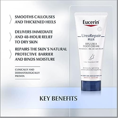 Eucerin UreaRepair Plus 10% Urea Foot Cream 100ML, image 3