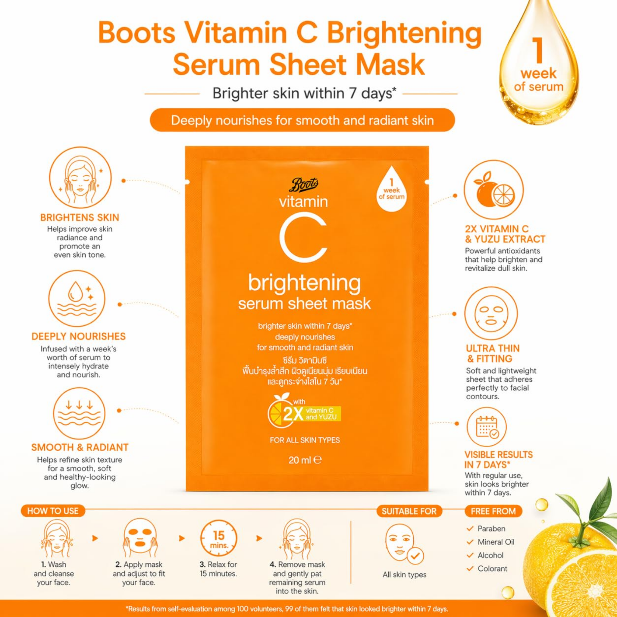 Boots Vitamin C Sheet Mask