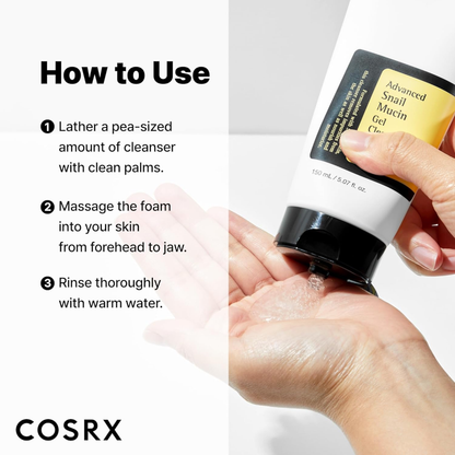 Cosrx Advance Snail Mucin Gel Cleanser 150ML, image 7