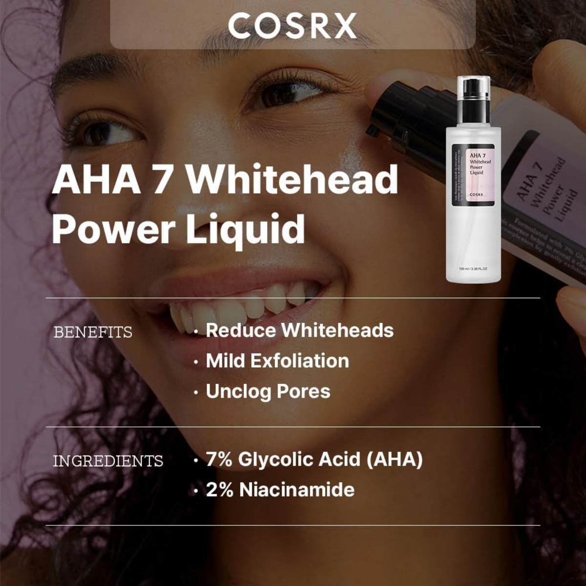 Cosrx AHA 7 Whitehead Power Liquid 100ML, image 2