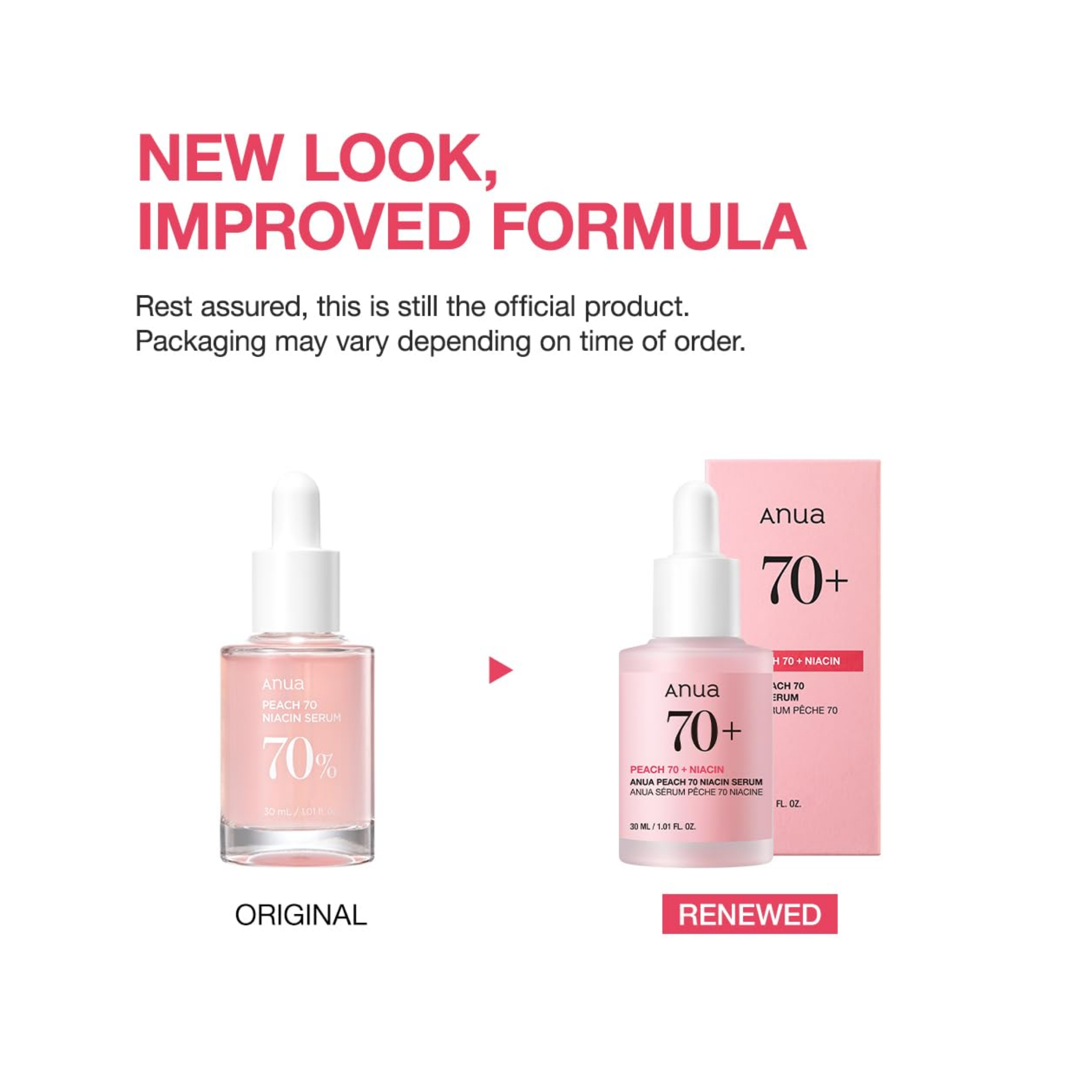 Anua Peach 70+ Niacinamide Serum 30ML
