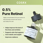 COSRX Retinol 0.5 Oil Serum with 0.5% Retinoid 20ML