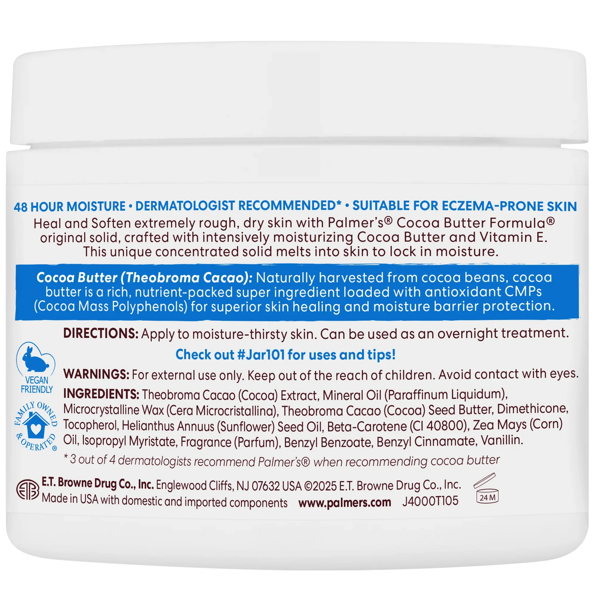 Palmer's Cocoa Butter Formula Original Solid Jar - image 8 of 8
