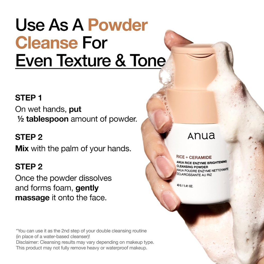 Anua Rice Enzyme Brightening Cleaning Powder