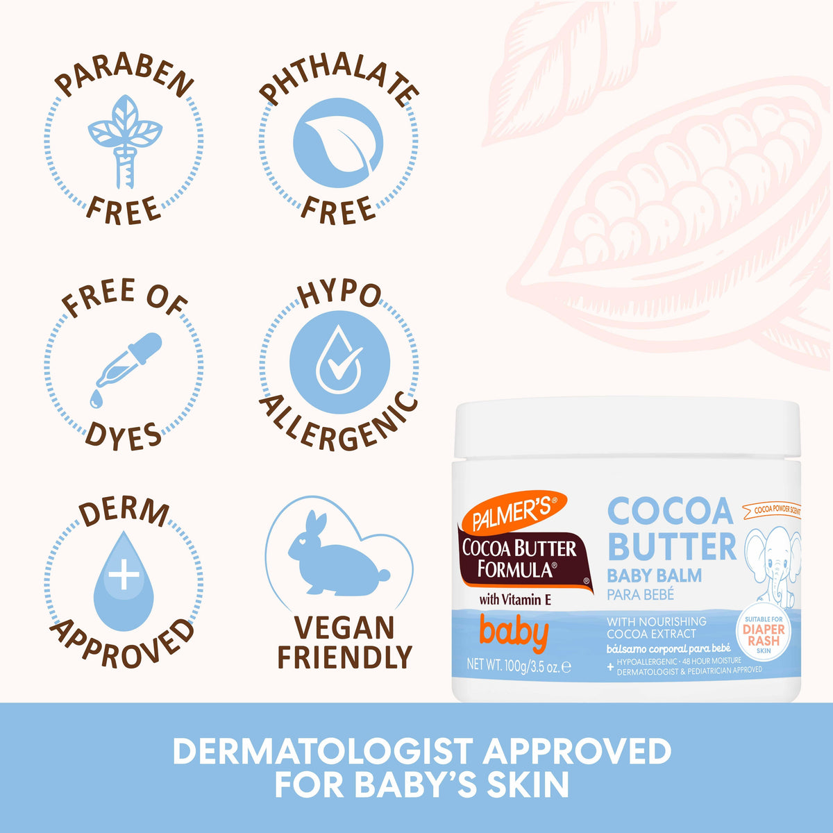 Palmer's Cocoa Butter Formula Baby Balm 100G - image 4 of 6