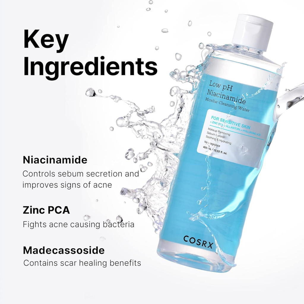 COSRX Low pH Niacinamide Micellar Cleansing Water400ML