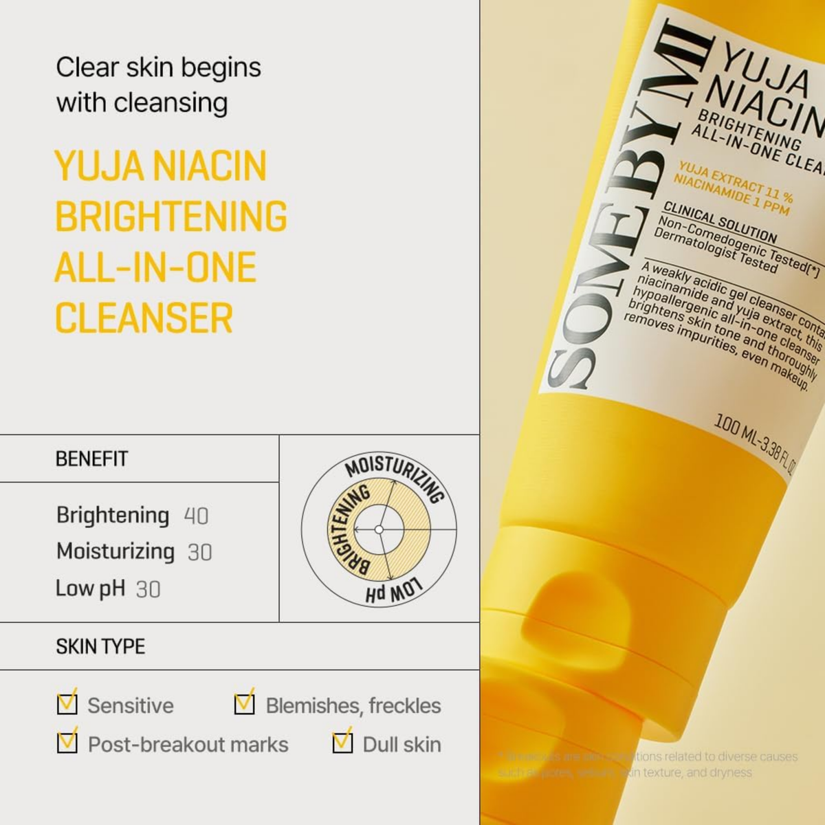 Some By Mi Yuja Niacin All In One Cleanser 100Ml - image 3 of 5