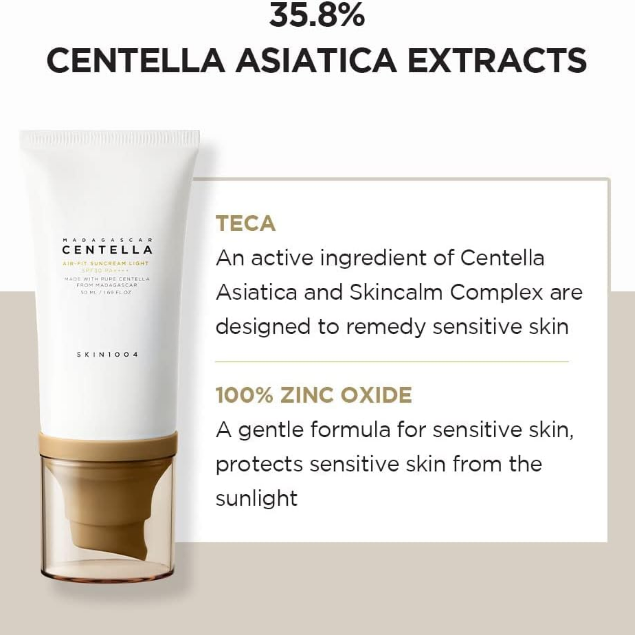 Centella Madagascar Air Fit Sunscreen 50ML