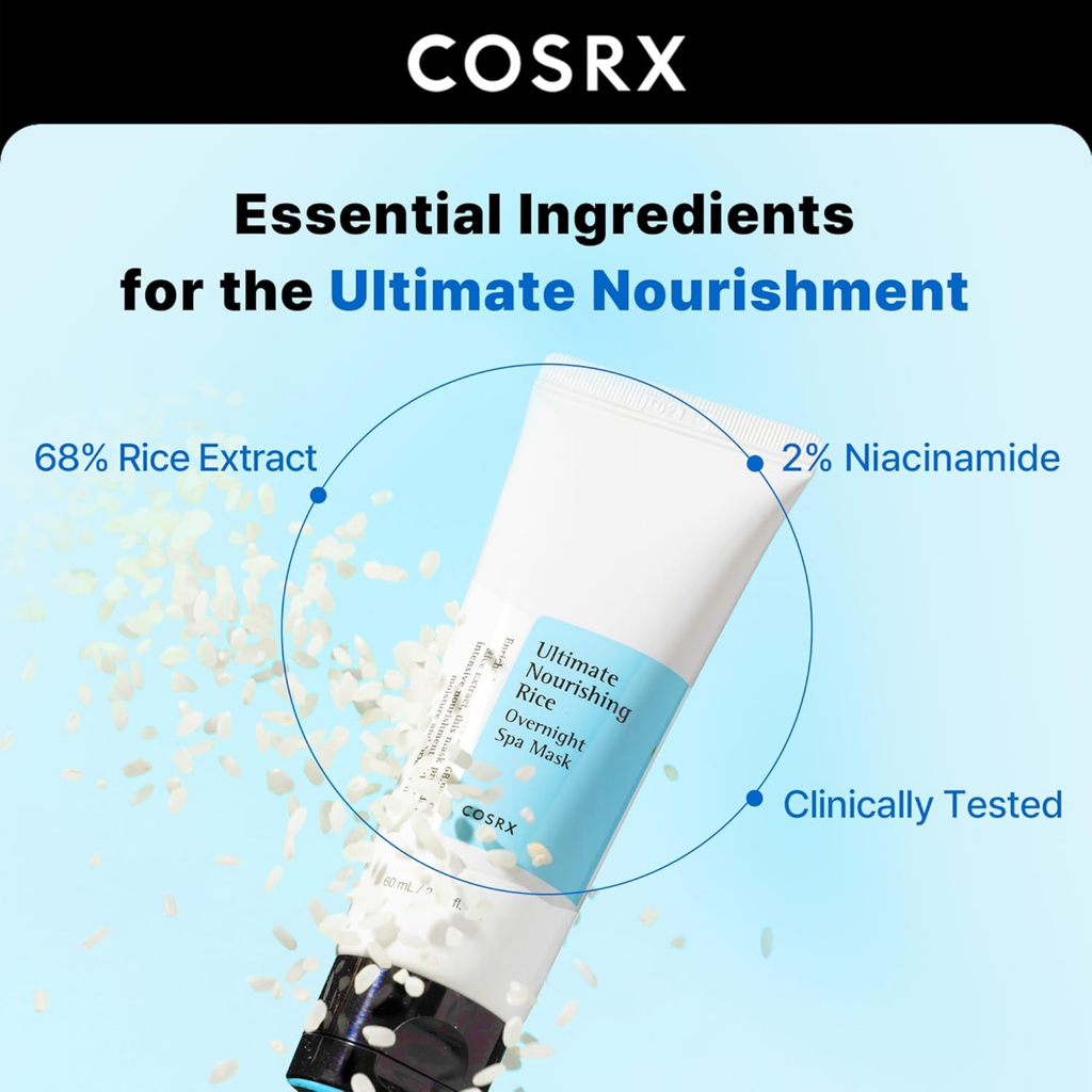 COSRX Ultimate Nourishing Rice Overnight Spa Mask 60ml