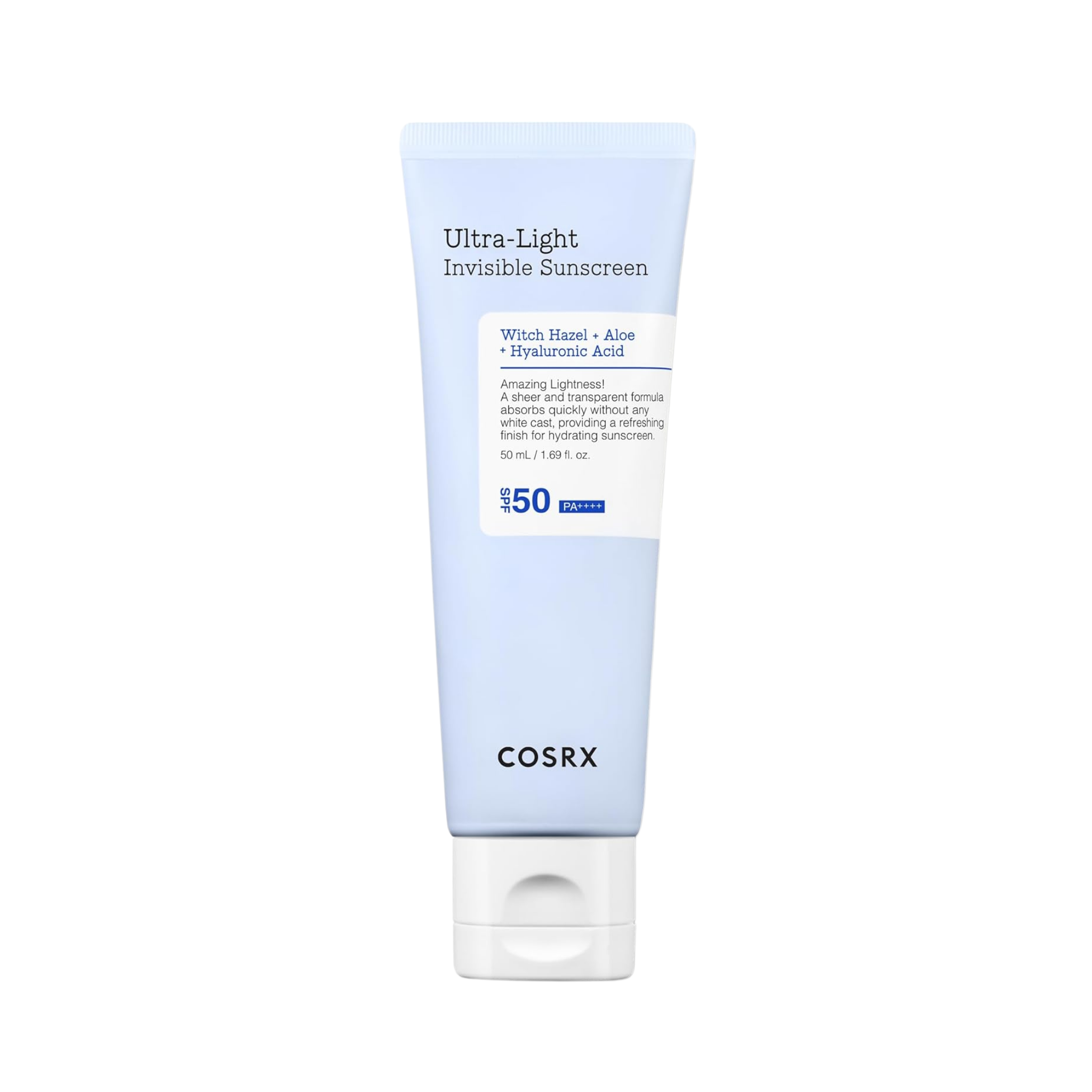 COSRX Ultra-Light Invisible Sunscreen SPF 50 Face Moisturiser 50ml