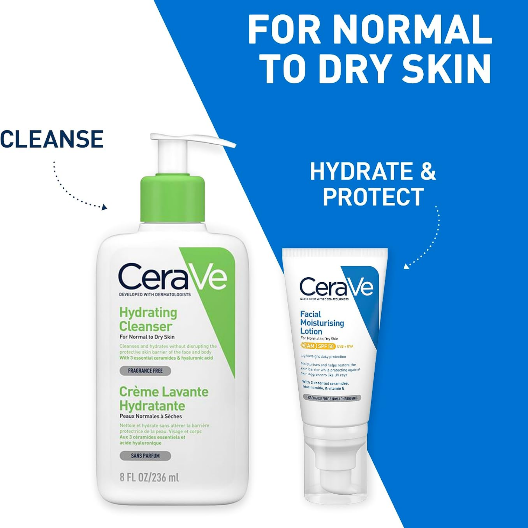 CeraVe AM Facial Moisturising Lotion SPF50 52ML