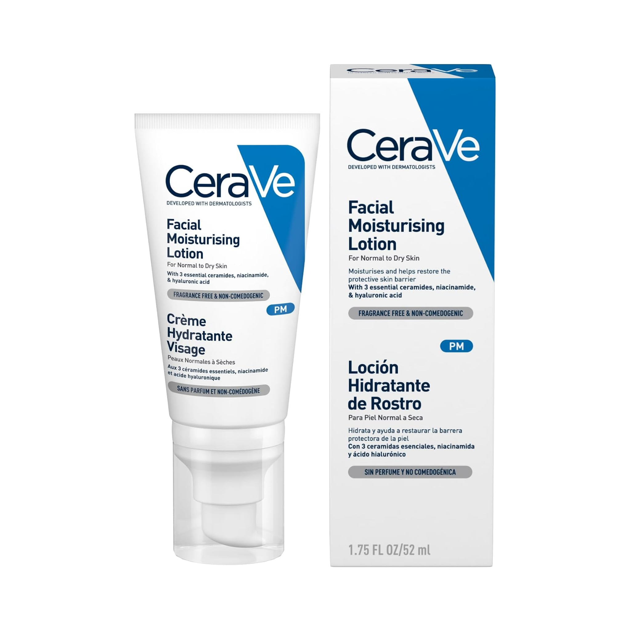 CeraVe PM Facial Moisturising Lotion 52ML