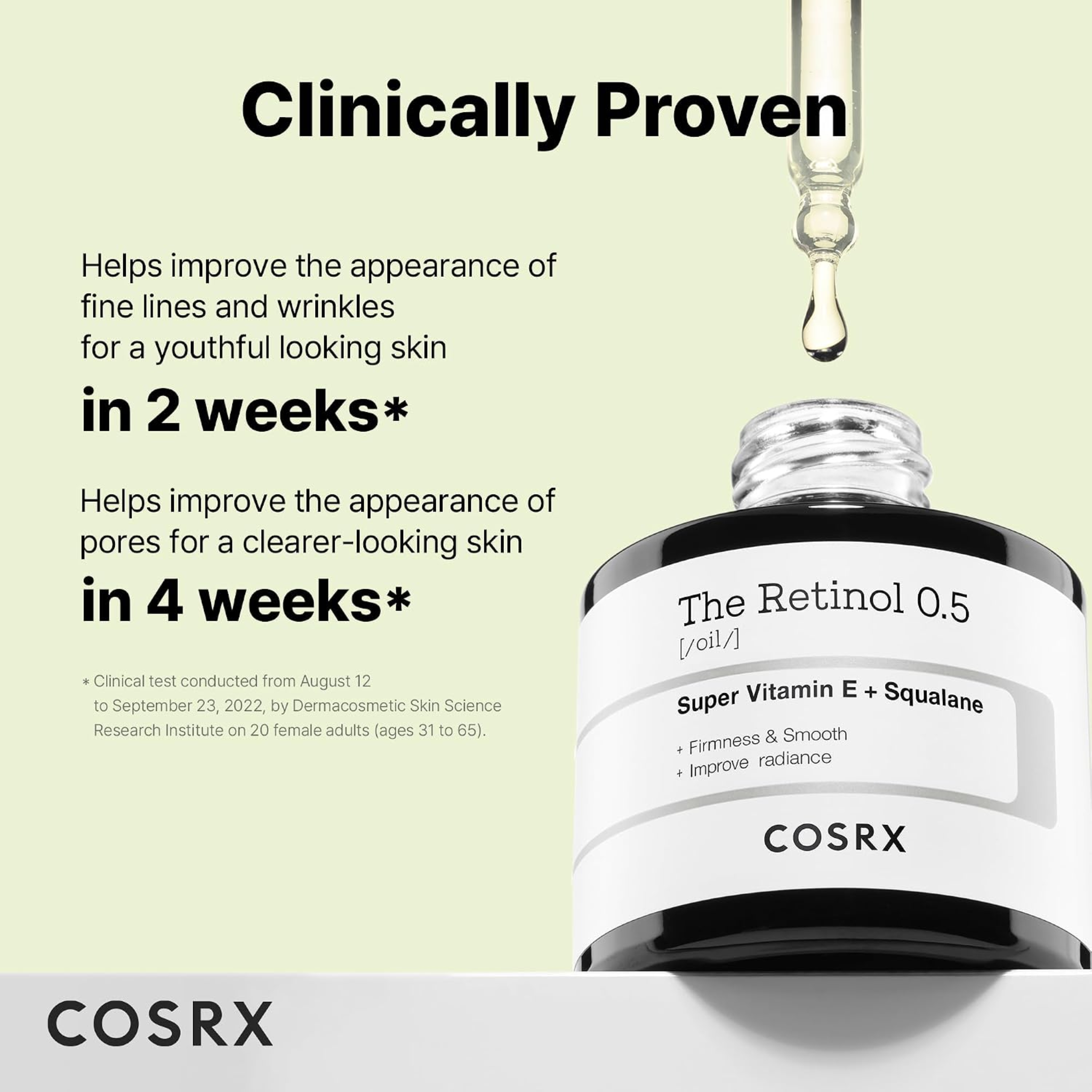 COSRX Retinol 0.5 Oil Serum with 0.5% Retinoid 20ML