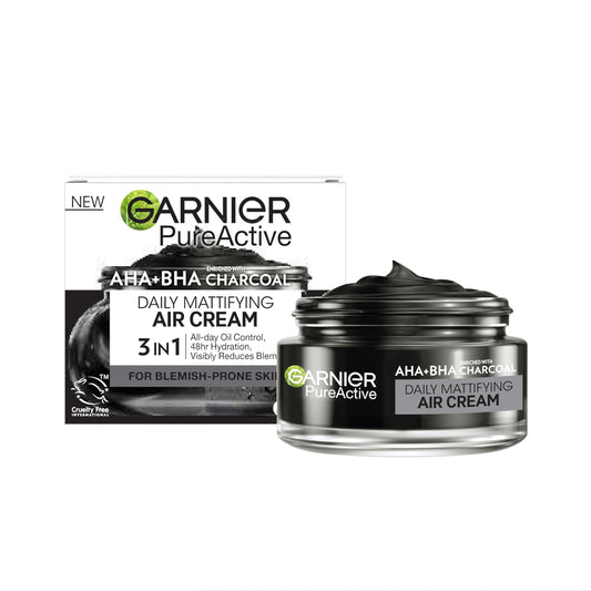 Garnier Pure Active AHA BHA Charcoal Mattifying Cream
