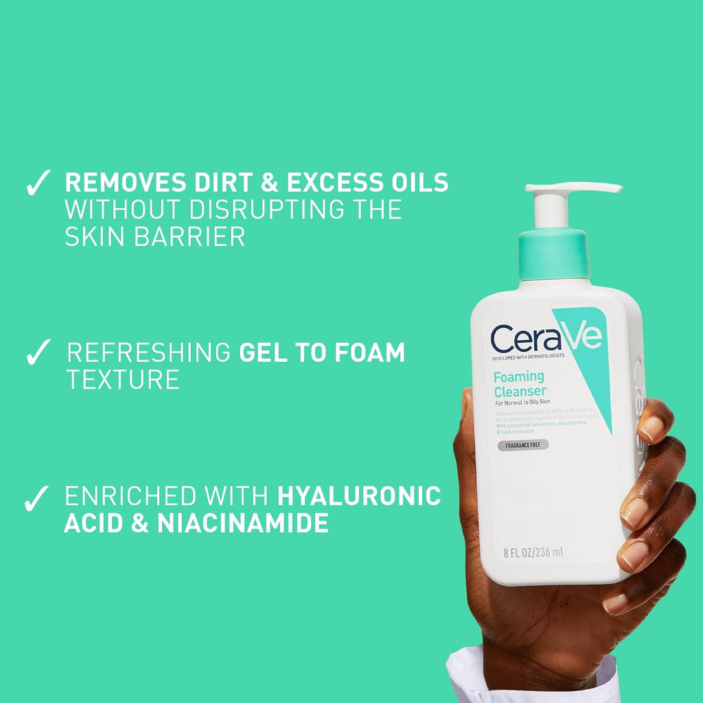 Cerave Foaming Cleanser For Normal To Oily 236ML