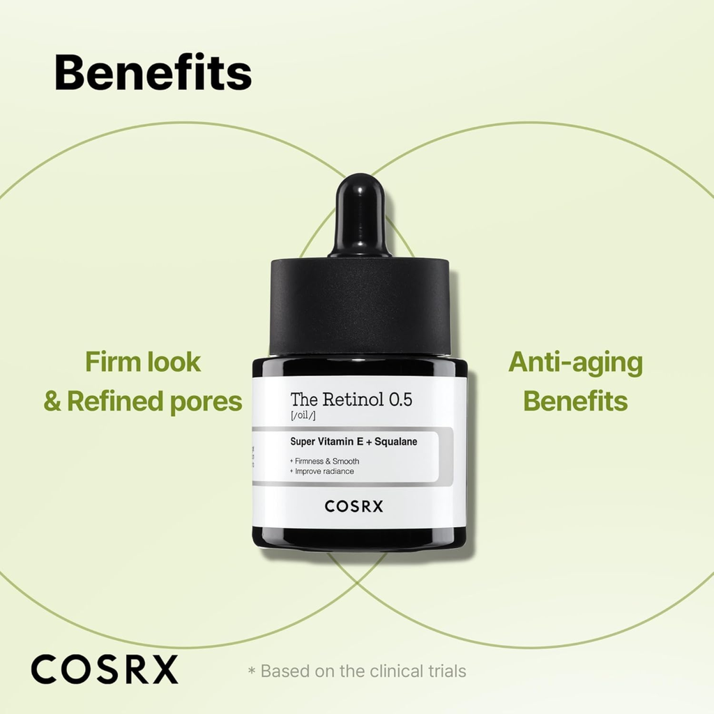 COSRX Retinol 0.5 Oil Serum with 0.5% Retinoid 20ML
