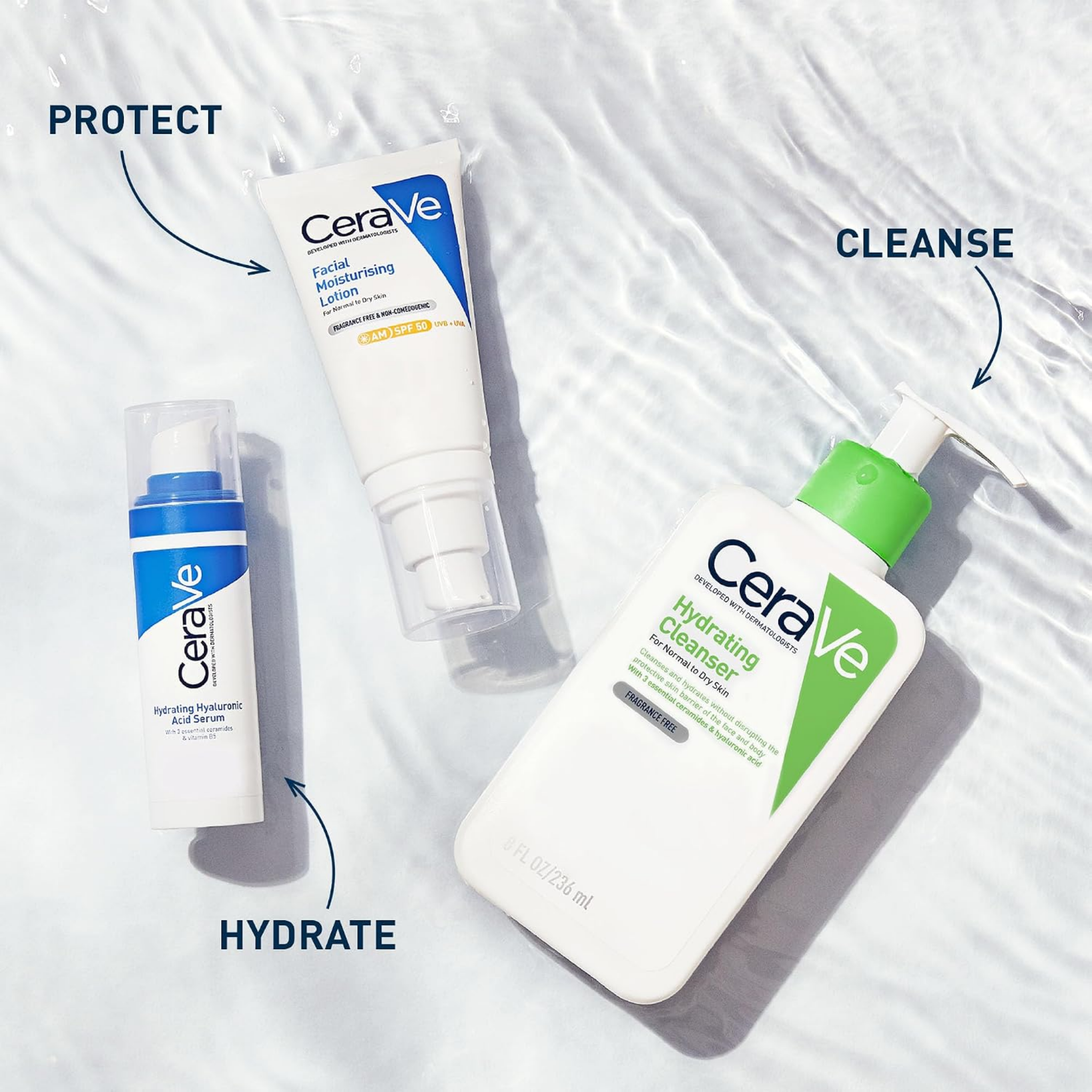 Cerave Hydrating Cleanser Dry 236ML