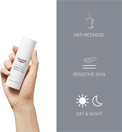 Eucerin AntiRedness Soothing Care Night and Day Cream 50ml, image 4