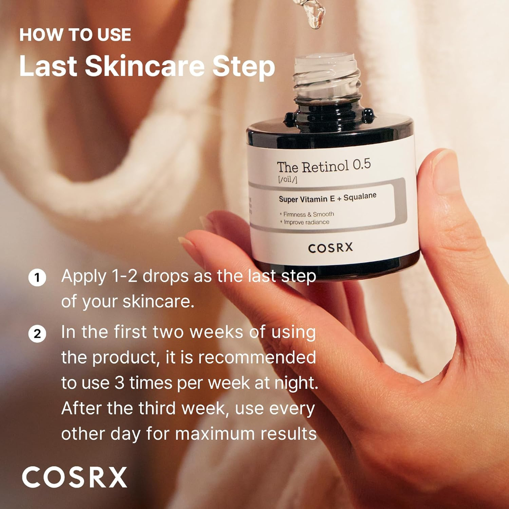 COSRX Retinol 0.5 Oil Serum with 0.5% Retinoid 20ML