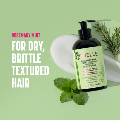 Mielle Rosemary Mint Strengthening Leave-In Conditioner 355ML - image 2 of 10