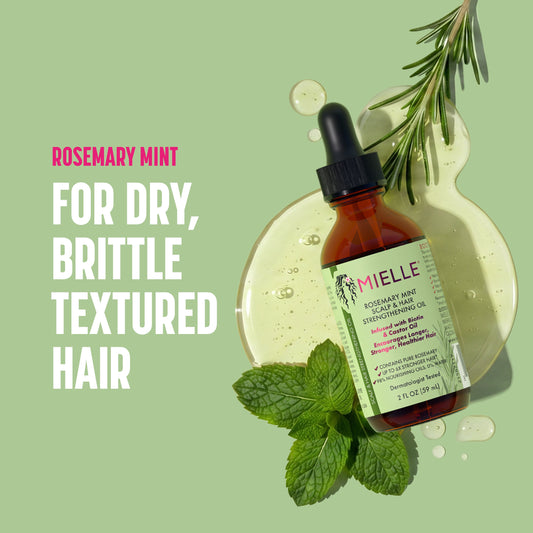 Mielle Rosemary Mint Scalp & Hair Strengthening Oil 2oz - image 2 of 14