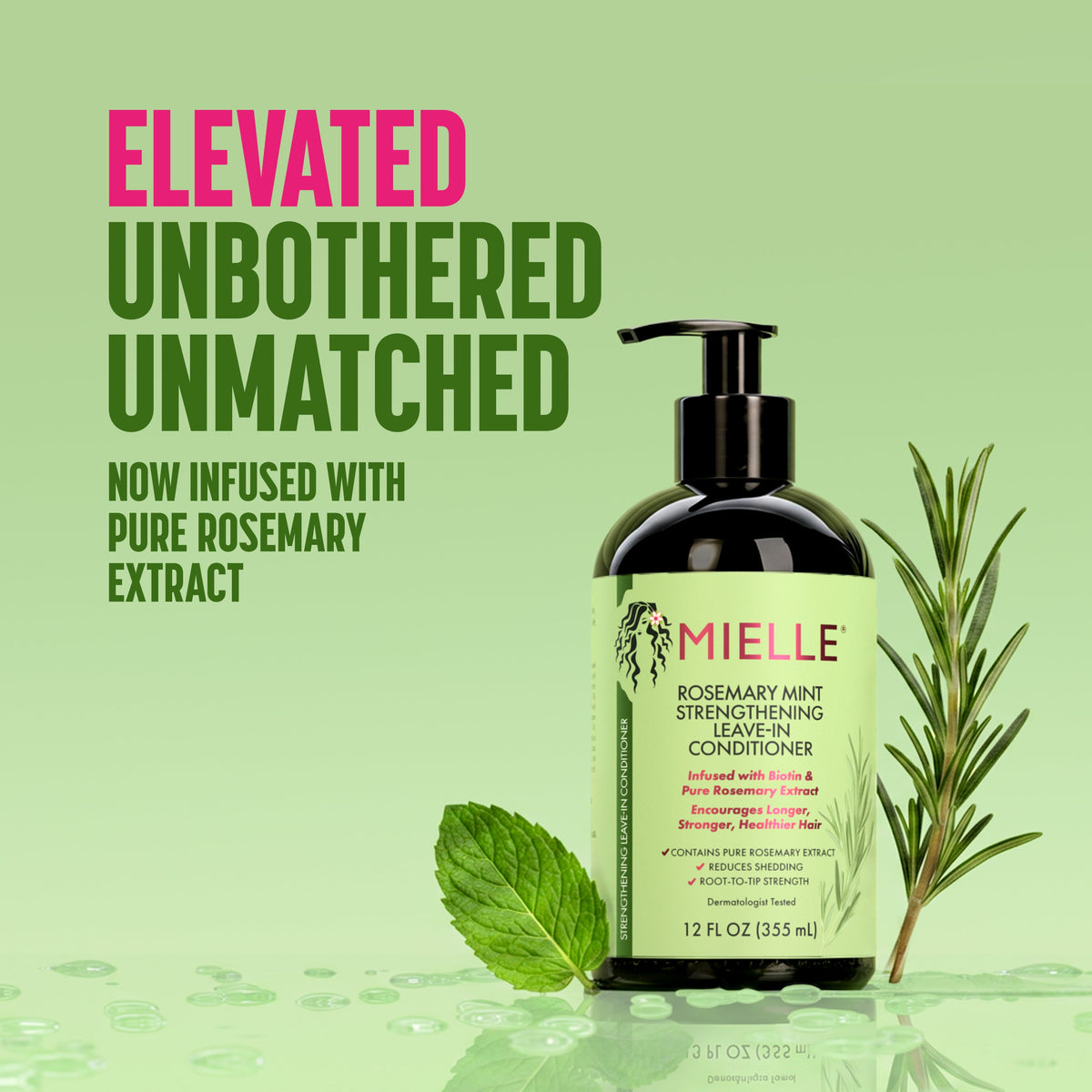 Mielle Rosemary Mint Strengthening Leave-In Conditioner 355ML - image 7 of 10