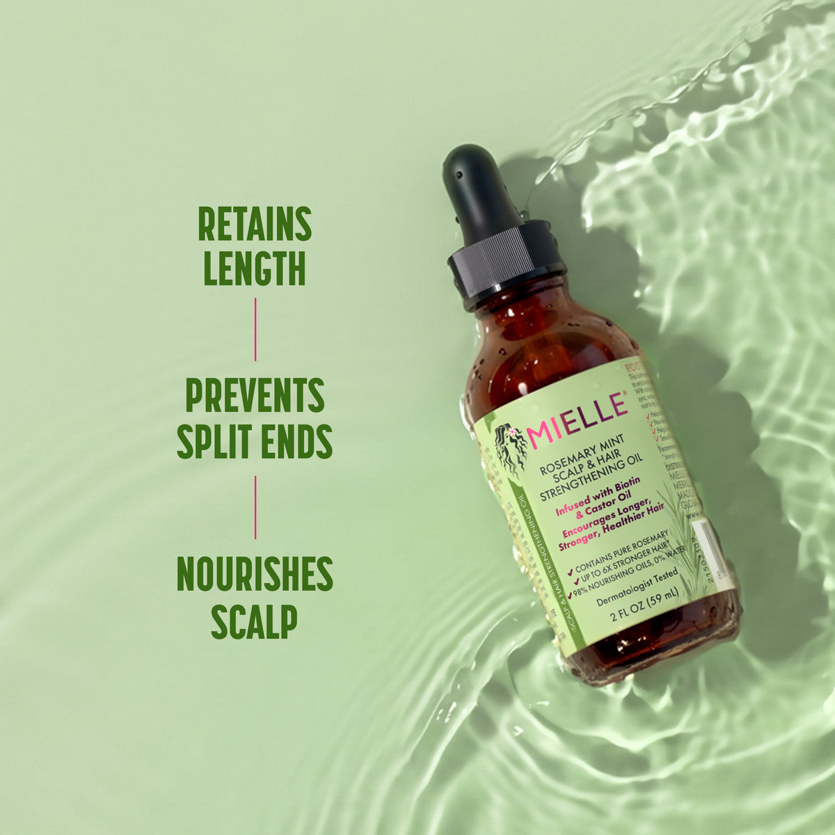 Mielle Rosemary Mint Scalp & Hair Strengthening Oil 2oz - image 8 of 14