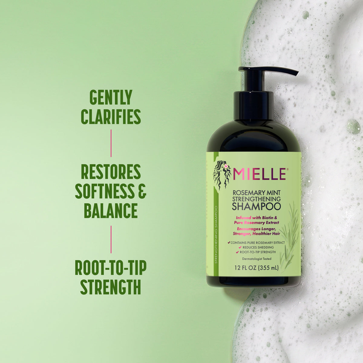 Mielle Rosemary Mint Strengthening Shampoo 12oz - image 9 of 11
