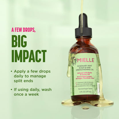 Mielle Rosemary Mint Scalp & Hair Strengthening Oil 2oz - image 11 of 14