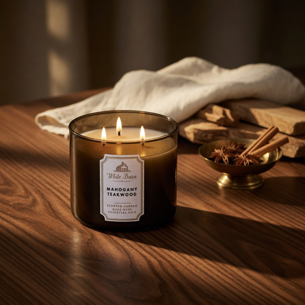 Bath & Body Works 3-Wick Candle Mahogany Teakwood 411g