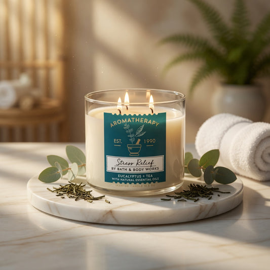 Bath & Body Works 3-Wick Candle Stress Relief Eucalyptus 411g, image 2